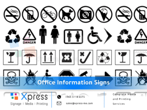 Office information signage