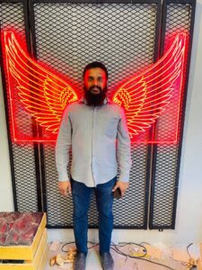 Kuwait Neon type signage